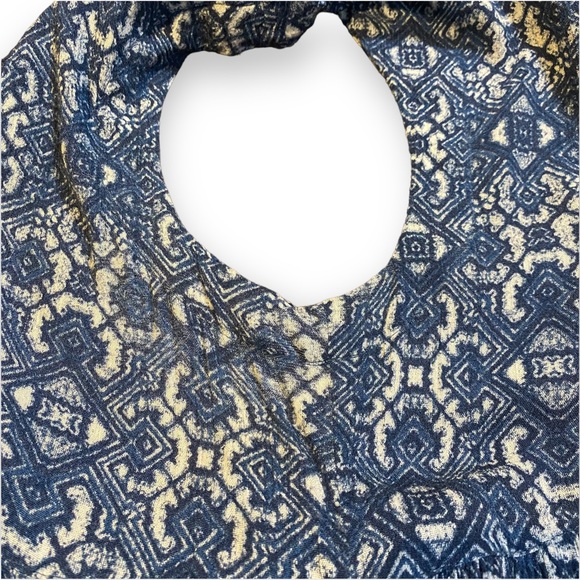 ANTHROPOLOGIE Vanessa Virginia Ladder Lace Blue Peasant Top Size Small - Picture 12 of 12